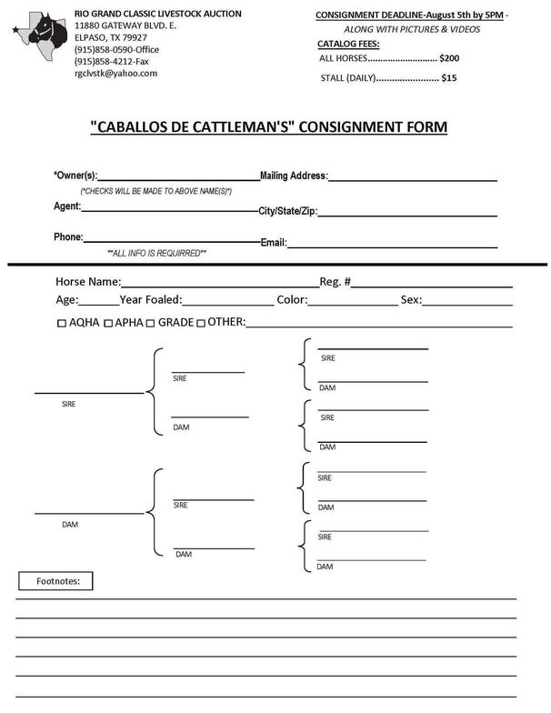 Rio Grand Classic Livestock Auction El Paso, TX 79927